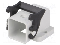 Enclosure: for HDC connectors; C146; size A3; with latch; angled