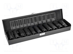 Socket; socket spanner; Chrom-molybdenum steel; Mounting: 1/2"