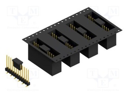 Connector: pin strips; pin header; male; PIN: 12; 2.54mm; SMT; 1x12