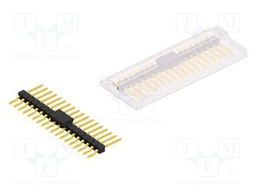 Connector: pin strips; pin header; male; PIN: 18; 2.54mm; SMT; 1x18