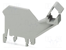 Mounting clamp; PA; ways: 1; W: 2mm; H: 74.3mm; Body: grey