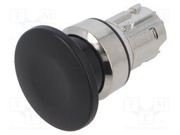 Switch: push-button; Stabl.pos: 1; 22mm; black; Illumin: none; Pos: 2