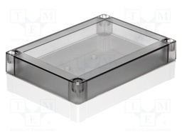 Enclosure: multipurpose; X: 130mm; Y: 180mm; Z: 50mm; MNX; grey; IK08