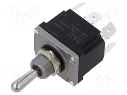 Switch: toggle; Pos: 3; DP3T; ON-OFF-ON; 16A/250VAC; 20A/24VDC
