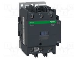 Contactor: 3-pole; NO x3; Auxiliary contacts: NO + NC; 24VAC; 80A