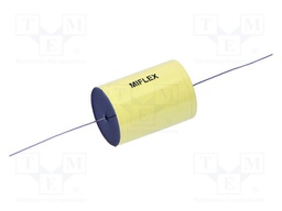 Capacitor: polypropylene; 22uF; 600VDC; ±5%; Ø37x84mm; Leads: axial