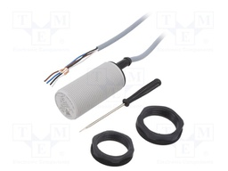 Capacitive Proximity Sensor, Type CA18CAF, M30, 16 mm, NPN, 10 Vdc to 40 Vdc, Pre-wired