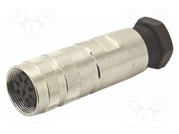Connector: M16; female; for cable; IP65,IP67; plug; soldering; 150V