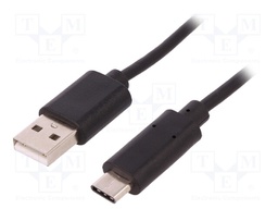 Cable; USB 2.0,USB 3.1; USB A plug,USB C plug; 1.5m
