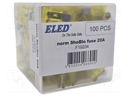 Fuse: fuse; 20A; 32VDC; automotive; 19.09mm; 19.09x5.12x18.87mm