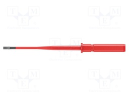 Interchangeable blade; slot; Size: 3,5x0,6mm; insulated,slim