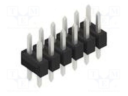 Connector: pin strips; pin header; male; PIN: 12; 2.54mm; THT; 2x6