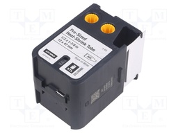 Heat shrink markers; Width: 12mm; Colour: white; L: 47mm; 65pcs.