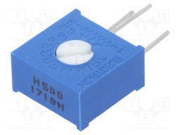 Potentiometer: mounting; single turn,vertical; 50Ω; 500mW; ±10%