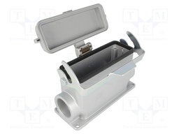 Enclosure: for HDC connectors; C146; size E24; with latch; M32