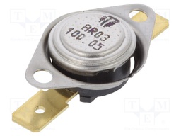 Sensor: thermostat; Output conf: SPST-NC; 100°C; 16A; 250VAC; ±5°C