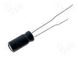 Capacitor: electrolytic; bipolar; THT; 10uF; 100V; Ø8x11.5mm; ±20%
