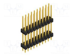 Connector: pin strips; pin header; male; PIN: 20; 2.54mm; THT; 2x10