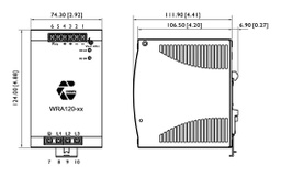 Power supply: switching; for DIN rail; 120W; 24VDC; 5A; IP20; OUT: 1