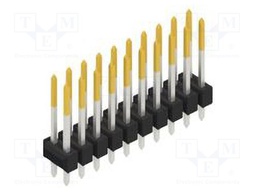 Connector: pin strips; pin header; male; PIN: 20; 2.54mm; THT; 2x10