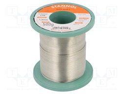 Soldering wire; Sn99,3Cu0,7; 1mm; 500g; lead free; Package: reel