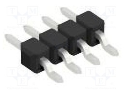 Connector: pin strips; pin header; male; PIN: 4; 2.54mm; SMT; 1x4