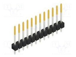 Connector: pin strips; pin header; male; PIN: 12; 2.54mm; THT; 1x12