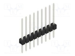 Connector: pin strips; pin header; male; PIN: 9; 2.54mm; THT; 1x9