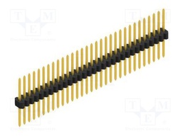 Connector: pin strips; pin header; male; PIN: 31; 1.27mm; THT; 1x31