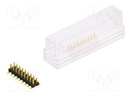 Connector: pin strips; pin header; male; PIN: 18; 2.54mm; SMT; 2x9