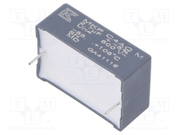 Capacitor: polypropylene; DC-Link; 2.7uF; ESR: 18mΩ; THT; ±5%; 5.6A
