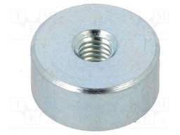 Magnet: permanent; neodymium; 19N; Ø: 10mm; H: 4.5mm; steel
