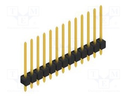 Connector: pin strips; pin header; male; PIN: 13; 2.54mm; THT; 1x13