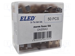 Fuse: fuse; 5A; 32VDC; automotive; 19.2mm