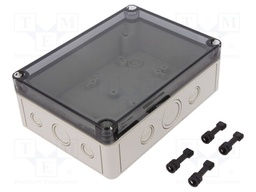 Enclosure: multipurpose; X: 130mm; Y: 180mm; Z: 63mm; TK PS; grey