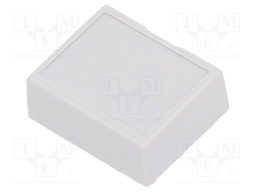 Terminals cover; w/o holes; 1M Modulbox One; grey