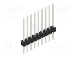Connector: pin strips; pin header; male; PIN: 9; 2.54mm; THT; 1x9