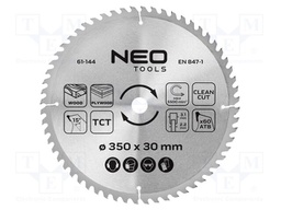 Circular saw; Ø: 350mm; Teeth: 60; cemented carbide; Øhole: 30mm