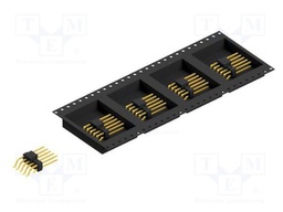 Connector: pin strips; pin header; male; PIN: 10; 2.54mm; SMT; 2x5