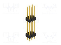 Connector: pin strips; pin header; male; PIN: 6; 2.54mm; THT; 2x3