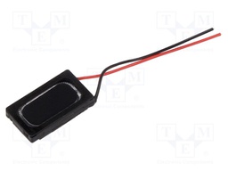 Loudspeaker; miniature; 500mW; 8Ω; 16x9x3mm; Sound level: 87dB