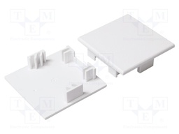 Cap for LED profiles; white; ABS; Application: PHIL53; Pcs: 2