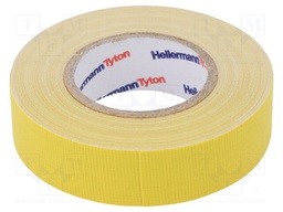 Tape: fixing; W: 19mm; L: 10m; yellow; -30÷80°C; 64N/cm; 10%