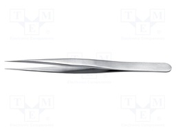 Tweezers; 120mm; for precision works; Blade tip shape: sharp