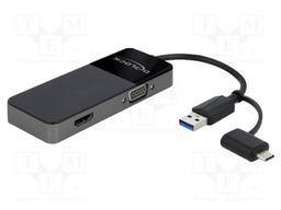 Adapter; USB 3.2 Gen 1; 0.12m; black; black
