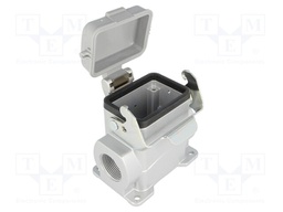 Enclosure: for HDC connectors; C146; size E6; with latch; M25