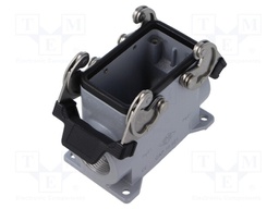 Enclosure: for HDC connectors; C-TYPE; size 57.27; high; PG21