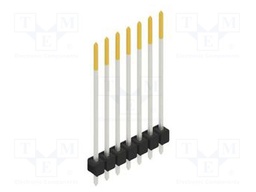 Connector: pin strips; pin header; male; PIN: 7; 2.54mm; THT; 1x7