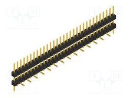 Connector: pin strips; pin header; male; PIN: 31; 2.54mm; SMT; 1x31