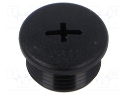 Stopper; polyamide; black; IP68; Entrelec; Gland: PG11; 10mm